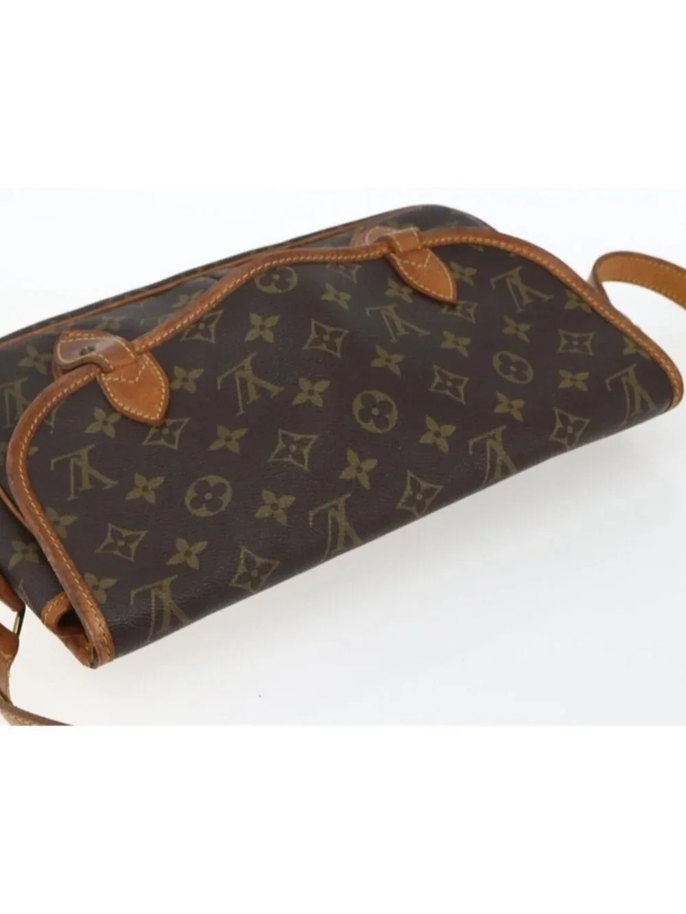 Authentic LOUIS VUITTON Monogram Gibeciere MM Shoulder Bag M42247 LV